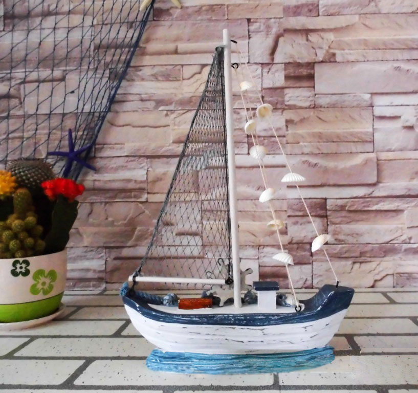 Mô hình thuyền gỗ đánh cá